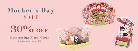 🌸 Final Hours: 30% Off Cherry Blossom & Floral Pop-Up Cards – Ends 5/11! 🌸