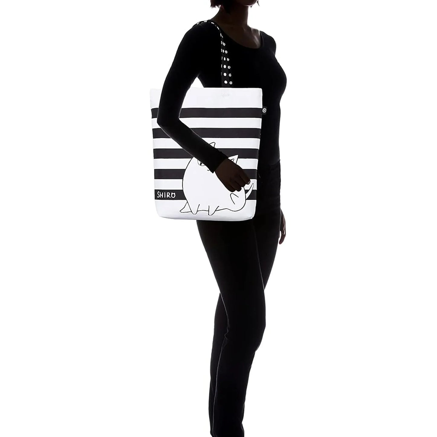 Lifestyle image of Shiro canvas tote bag for everyday use