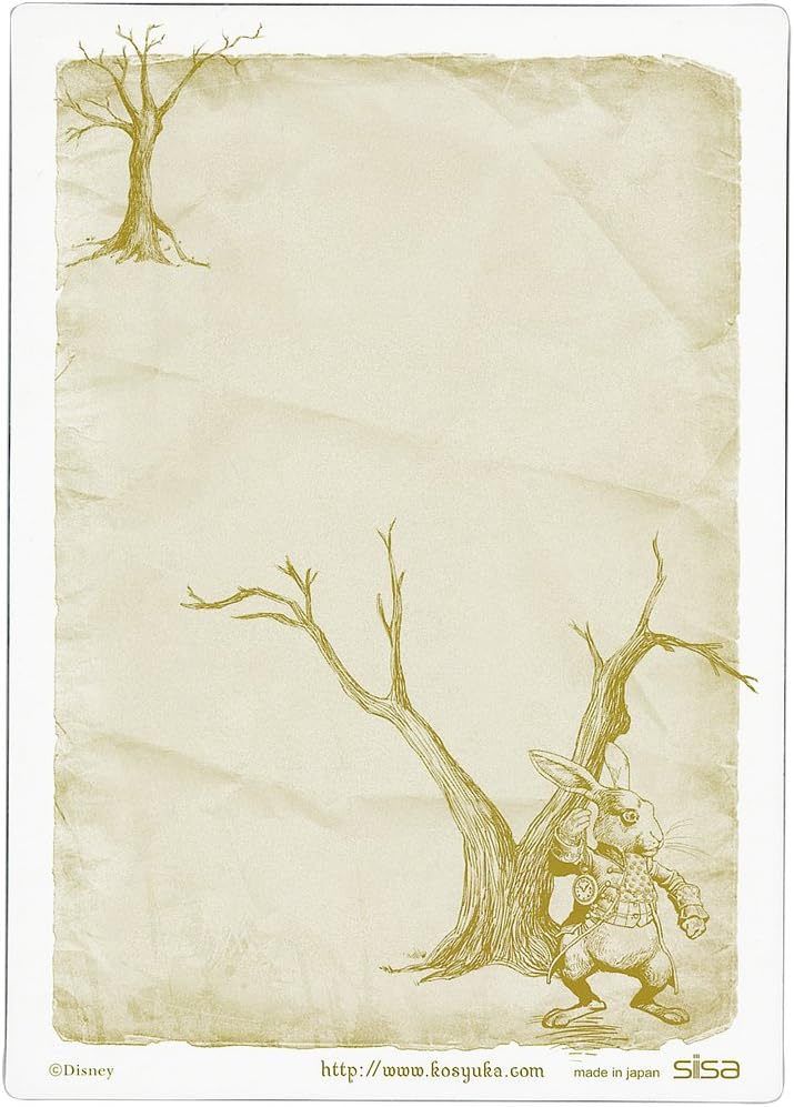 Disney Alice in Wonderland 3D Lenticular Greeting Card - Alice's Adventures Collectible, Stunning Depth & Motion Effect, Made in Japan