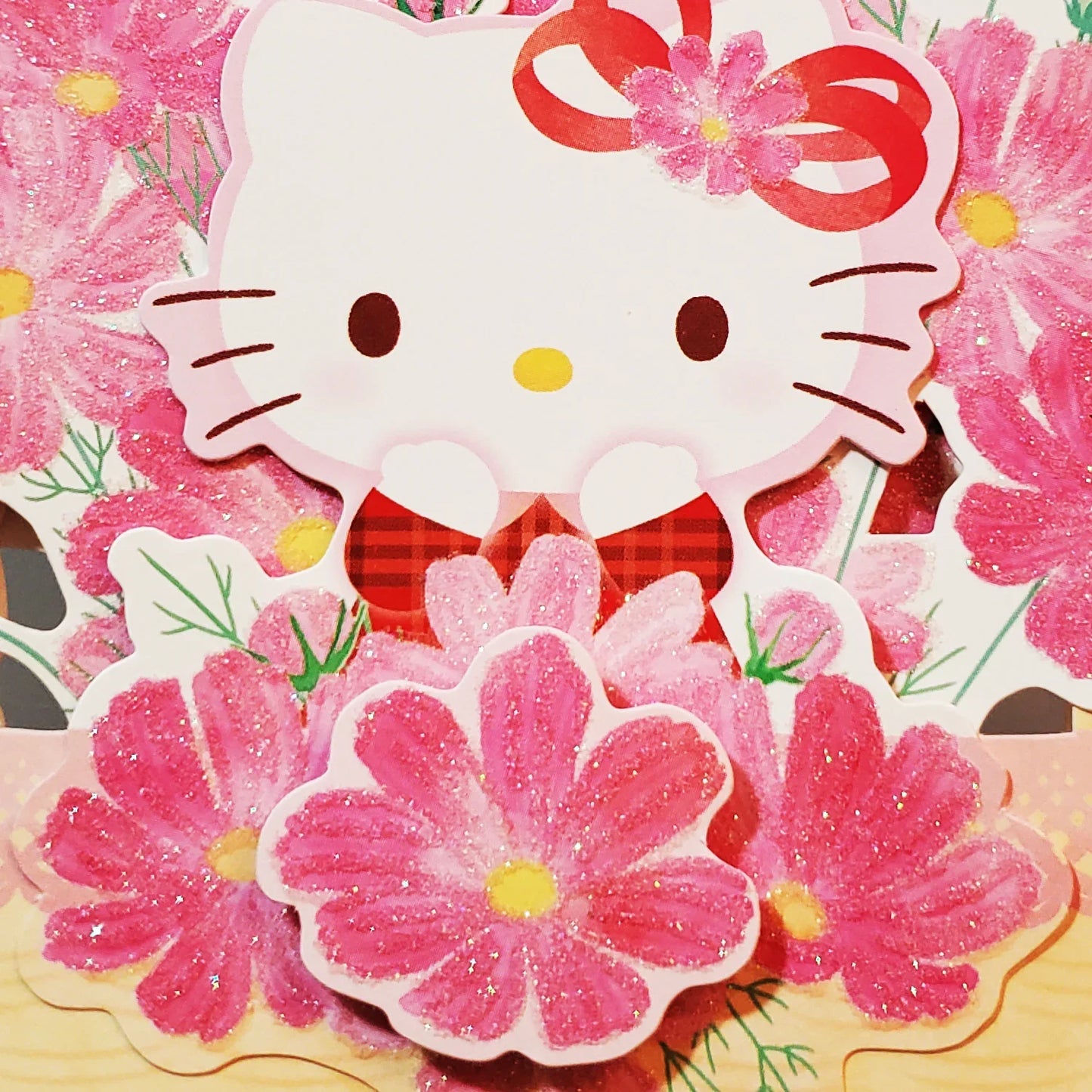 Hello Kitty Flower Basket Of Joy Pop Up Greeting Card