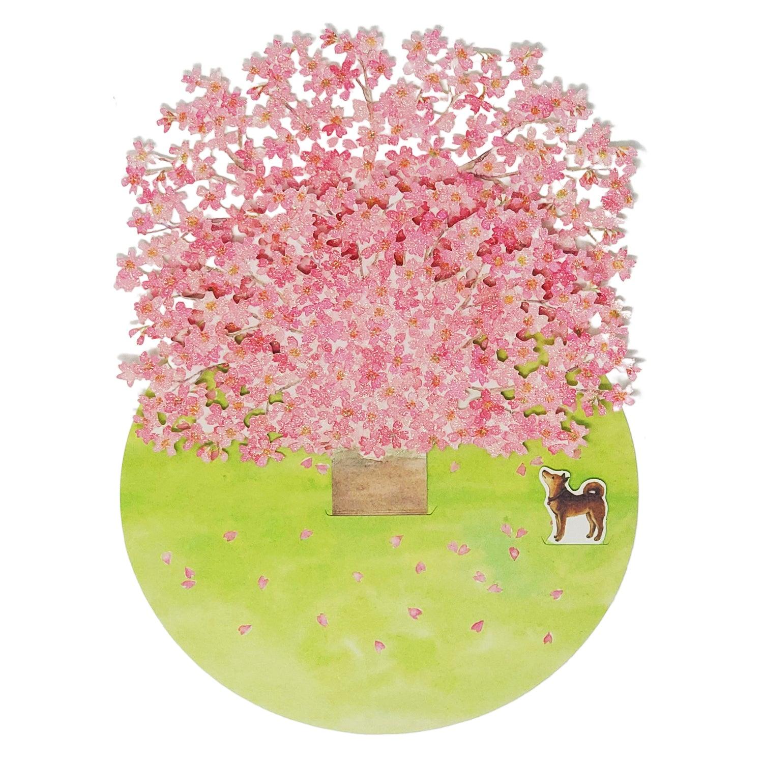 Sakura Cherry Blossom Pop-Up Card – 3D Floral Greeting Card for Any Occasion - Miss Girlie Girl
