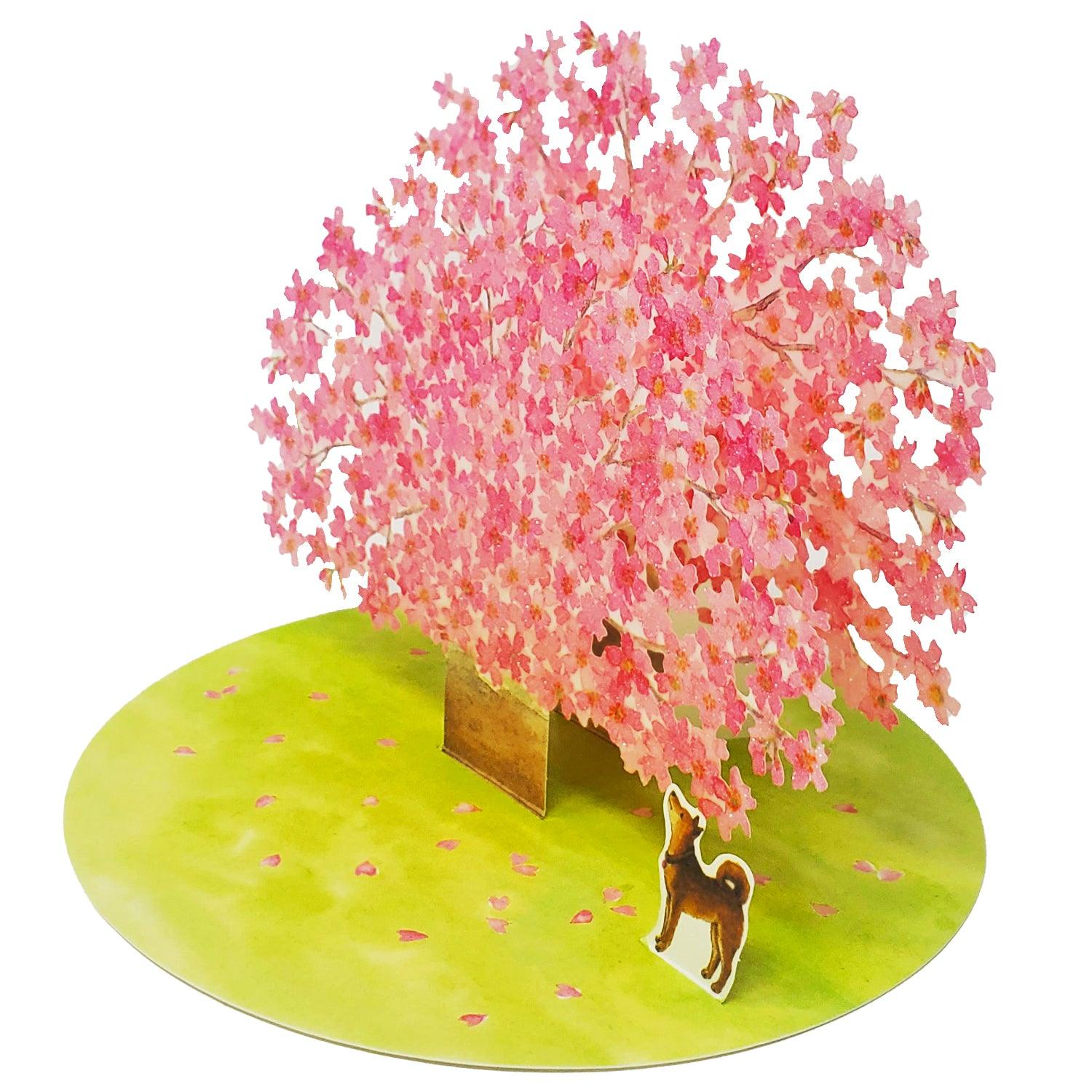 Sakura Cherry Blossom Pop-Up Card – 3D Floral Greeting Card for Any Occasion - Miss Girlie Girl