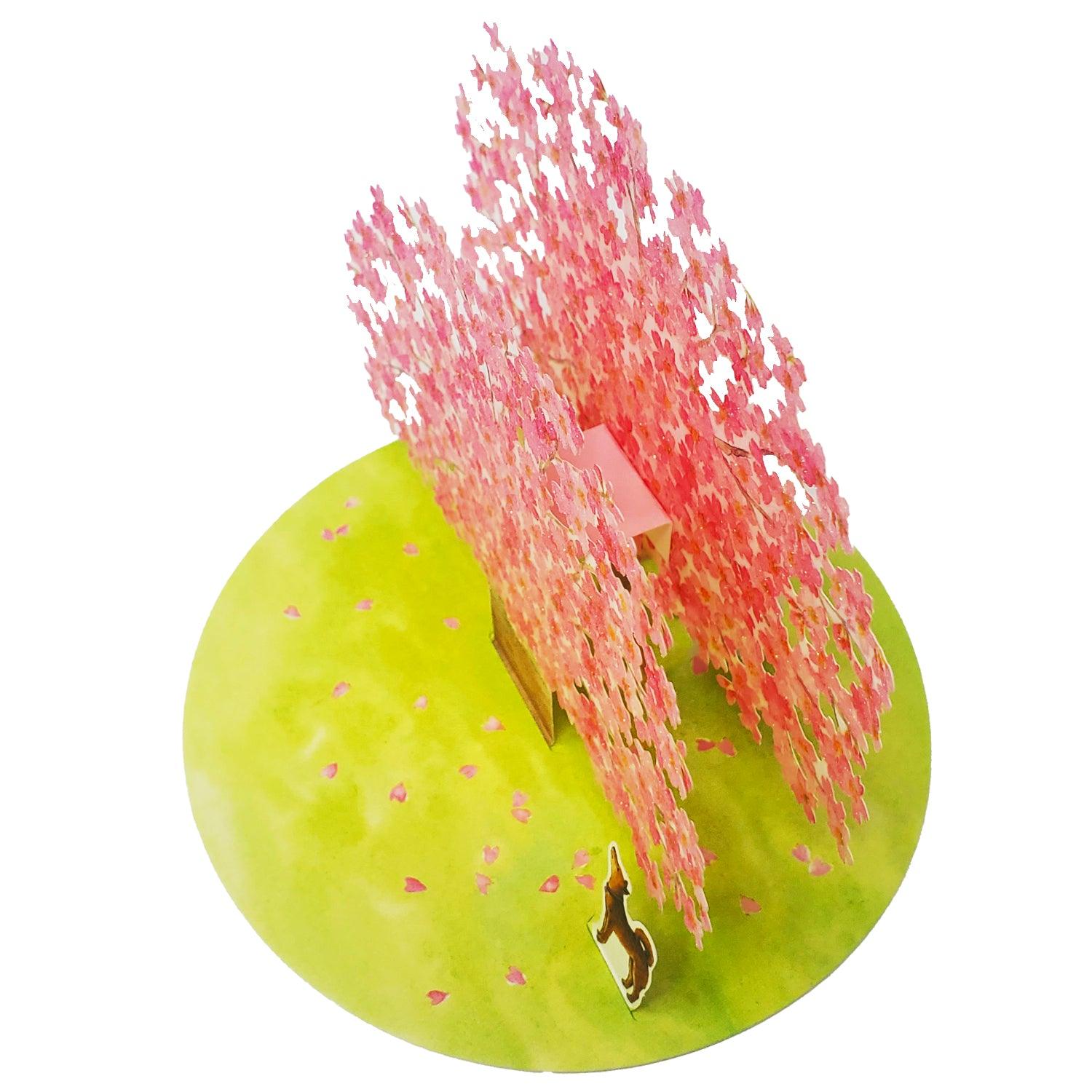 Sakura Cherry Blossom Pop-Up Card – 3D Floral Greeting Card for Any Occasion - Miss Girlie Girl