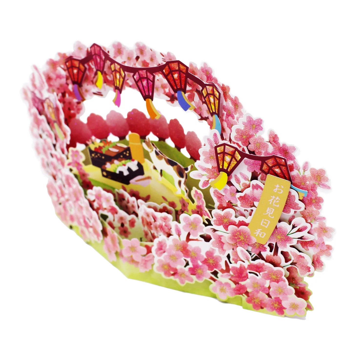 🌸Cherry Blossom 3D Pop-Up Card – Cat Picnic Under Sakura Trees - Miss Girlie Girl