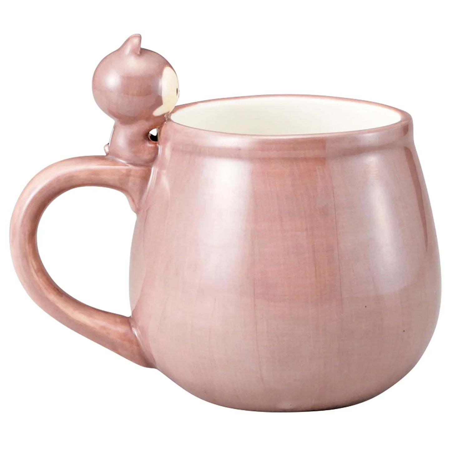 Disney Chip and Dale Yururun Mug - 3D Handle Chip Figure - Brown Porcelain Collectible Cup