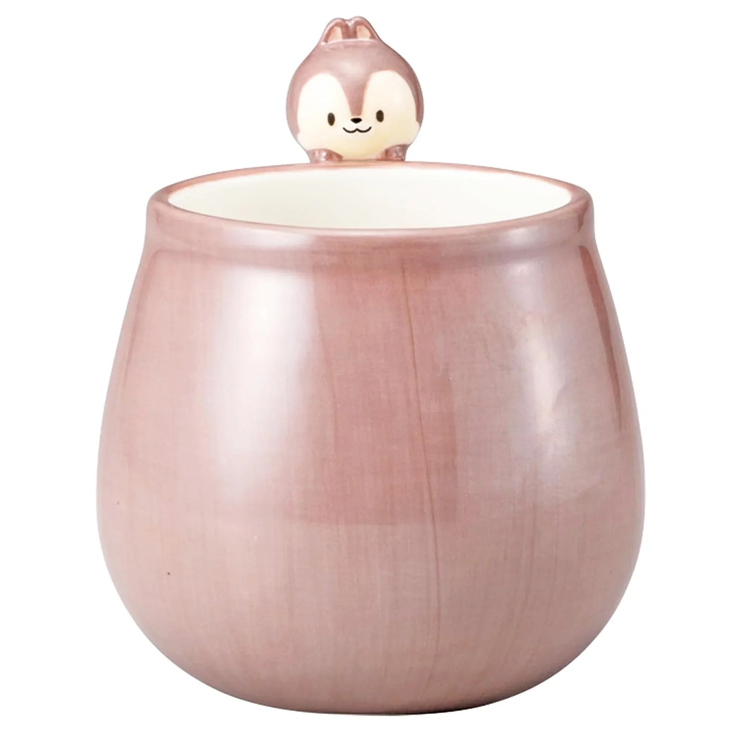 Disney Chip and Dale Yururun Mug - 3D Handle Chip Figure - Brown Porcelain Collectible Cup