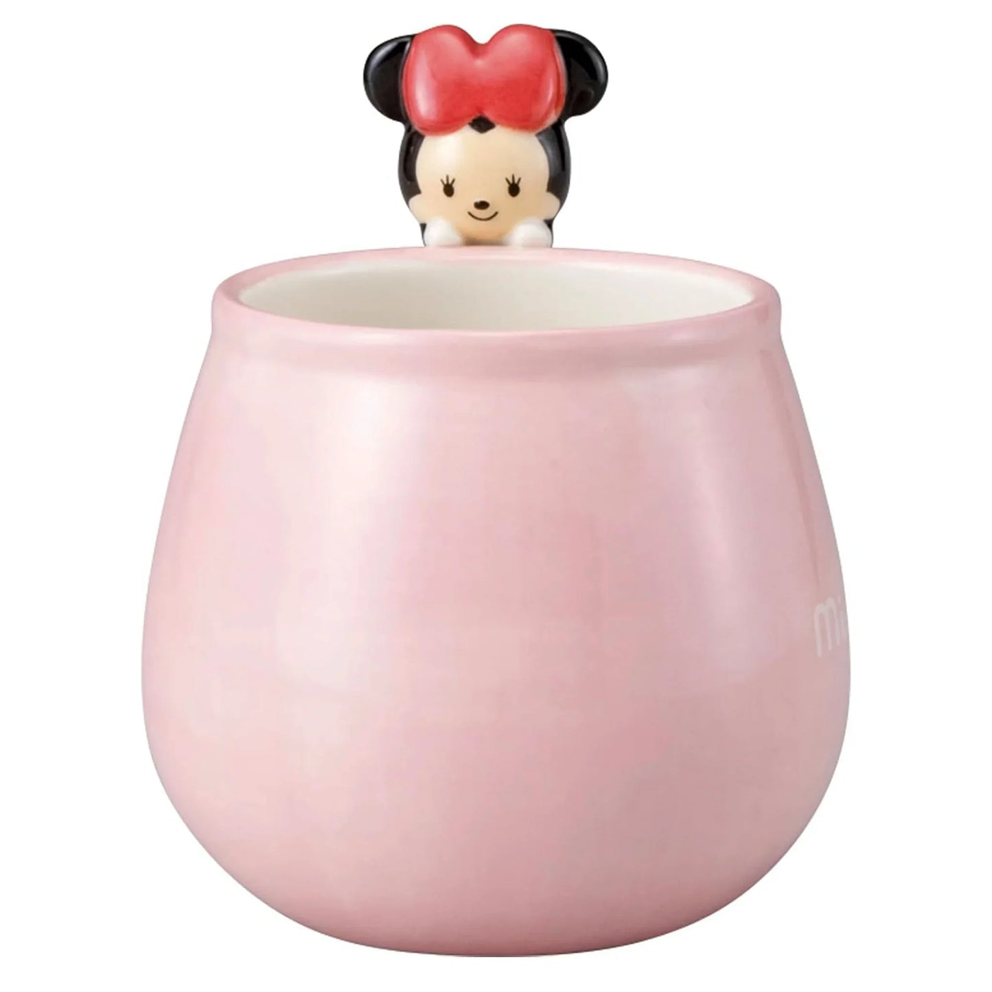 Disney Minnie Mouse Yururun Mug - 3D Handle Figure - Pink Porcelain Collectible Cup