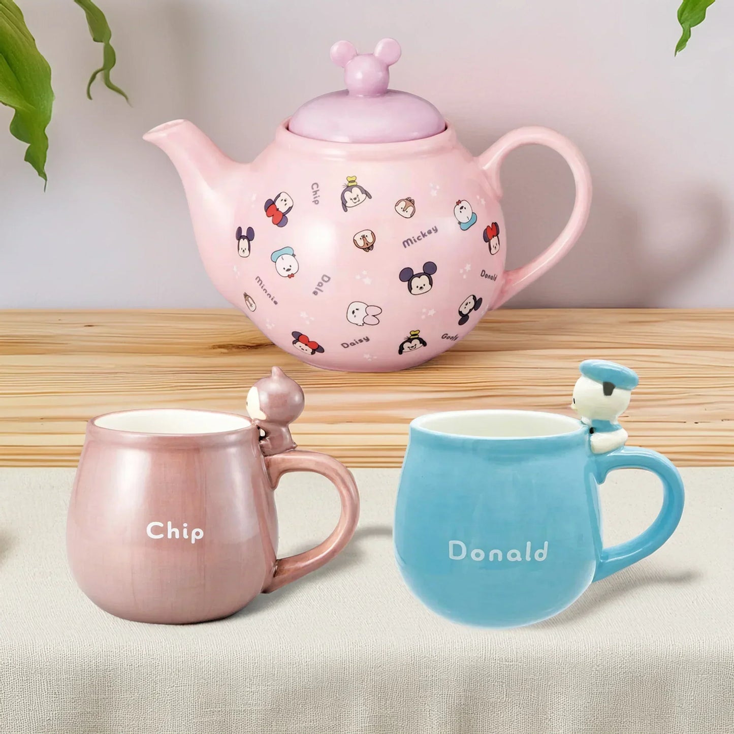 Disney Yururun Teapot - Mickey and Friends | Porcelain Collectible Gift