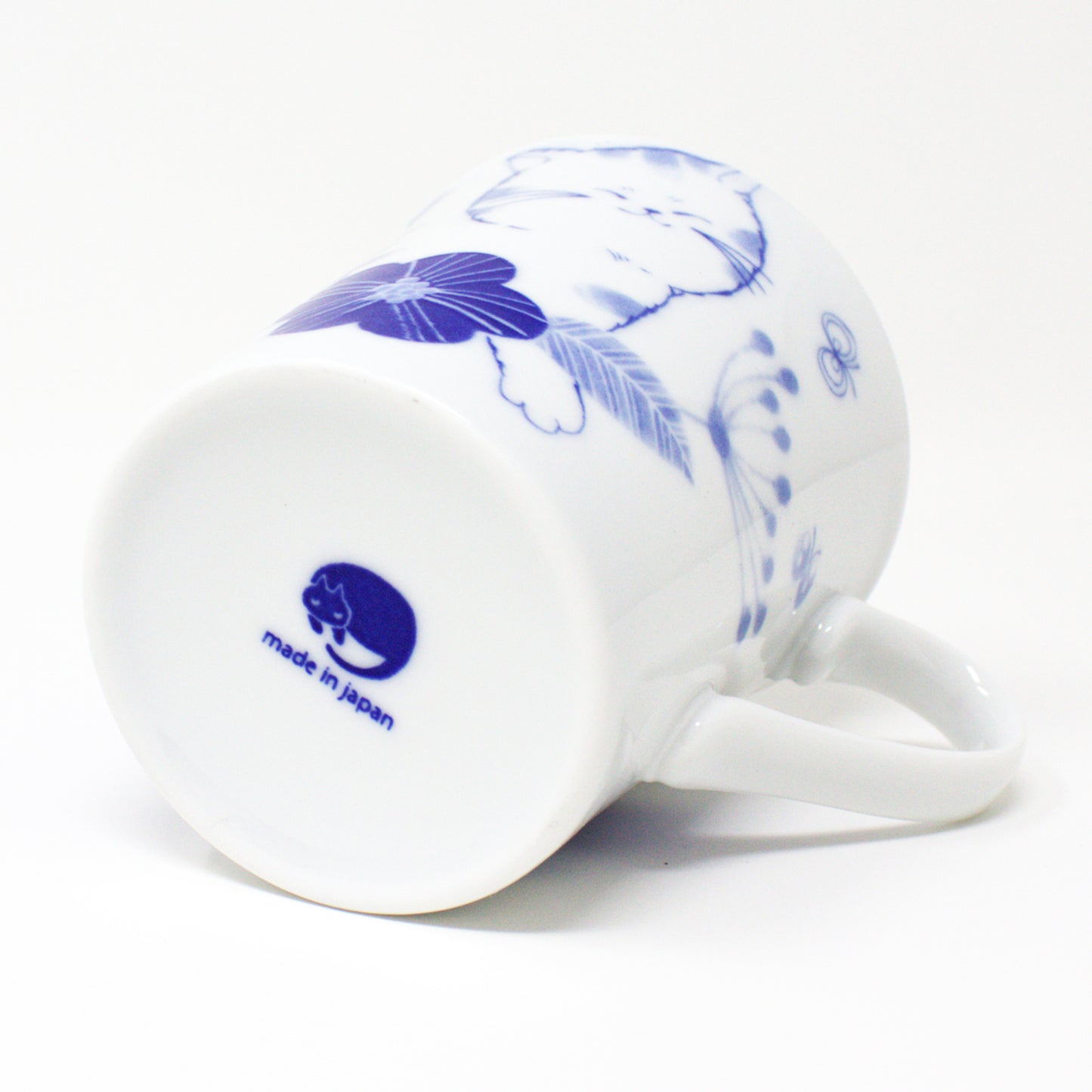 Japanese Nohohon Cat Porcelain Mug – Relaxed Cat Series – Mugi (Walking Cat) Made in Japan