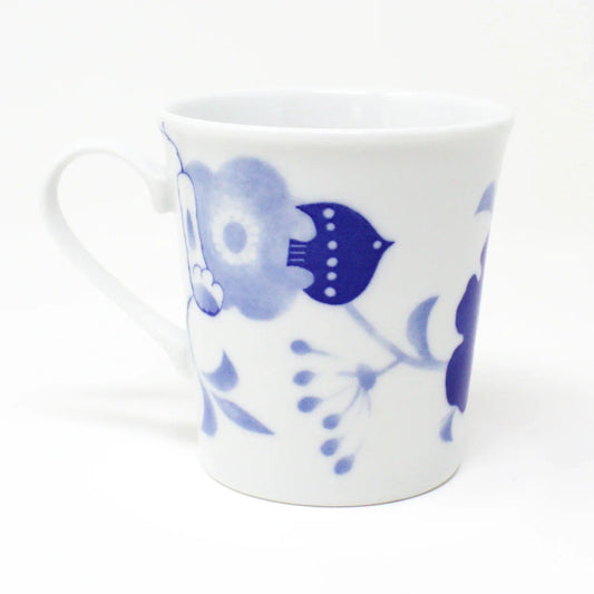 Japanese Nohohon Cat Porcelain Mug - Relaxed Cat Series - Sora (Laying Cat) Made in Japan by AI Co. Ltd.
