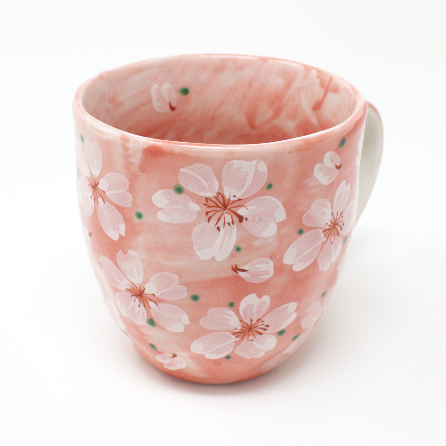 Cherry Blossom Mug – Mino Ware Japanese Ceramic Cup | Pink Sakura Floral Design - Yayoihana