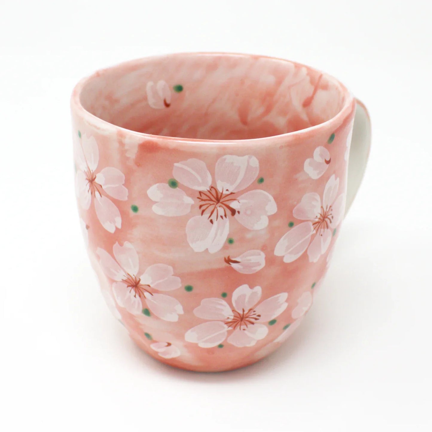 Cherry Blossom Mug - Mino Ware Japanese Ceramic Cup | Pink Sakura Floral Design - Yayoihana