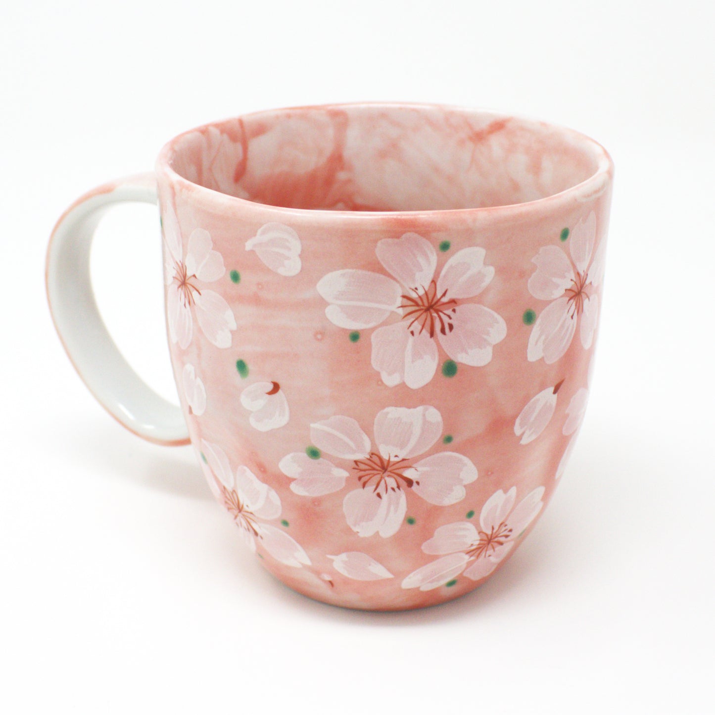 Cherry Blossom Mug – Mino Ware Japanese Ceramic Cup | Pink Sakura Floral Design - Yayoihana