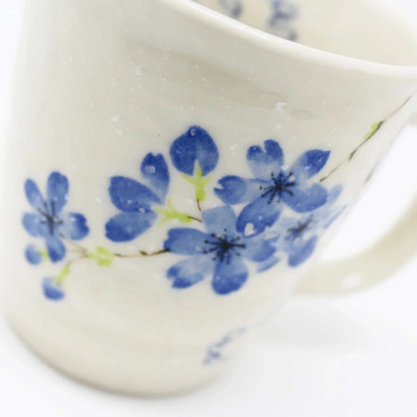Mino Ware Sakura Rabbit Mug Pair Gift Set - Japanese Handmade Ceramic Cups | Made in Japan