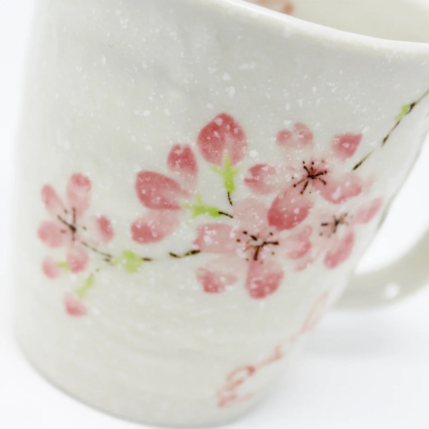 Mino Ware Sakura Rabbit Mug Pair Gift Set - Japanese Handmade Ceramic Cups | Made in Japan