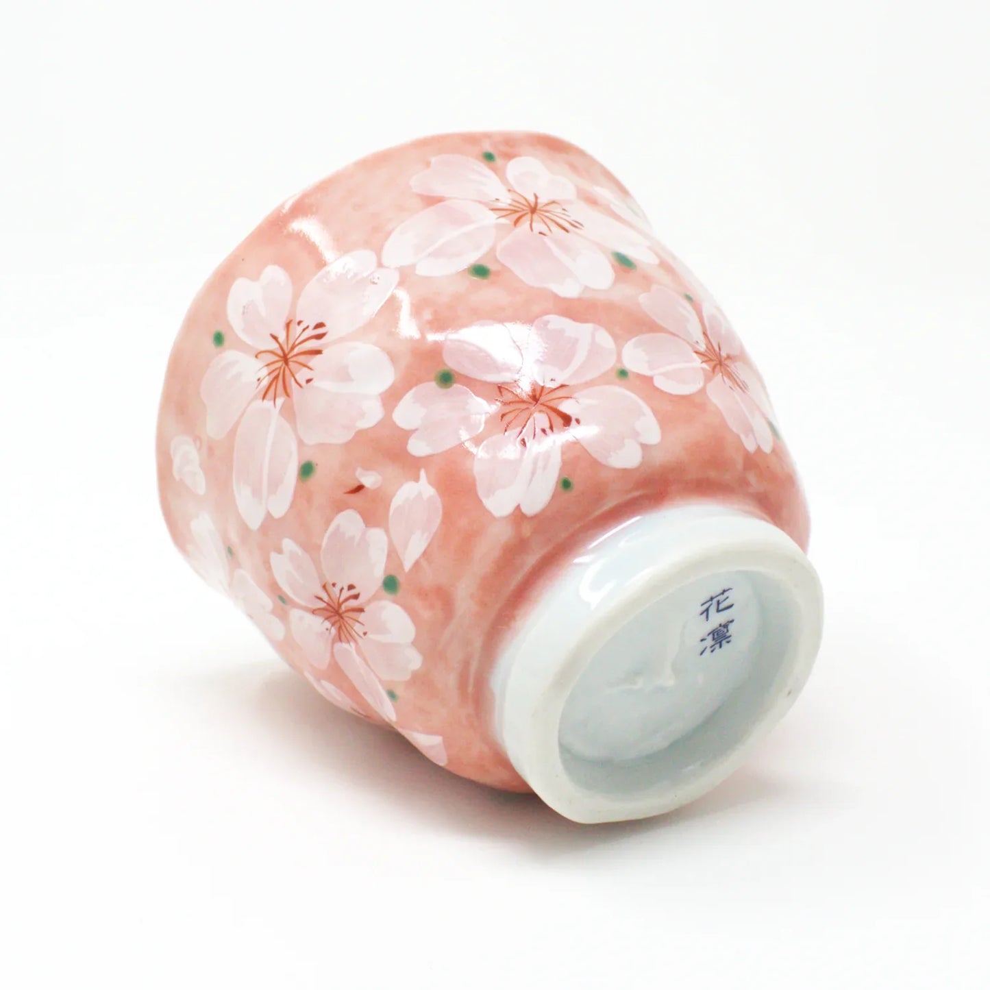 Bottom view of Mino Ware teacup showing smooth porcelain and authentic Japanese craftsmanship