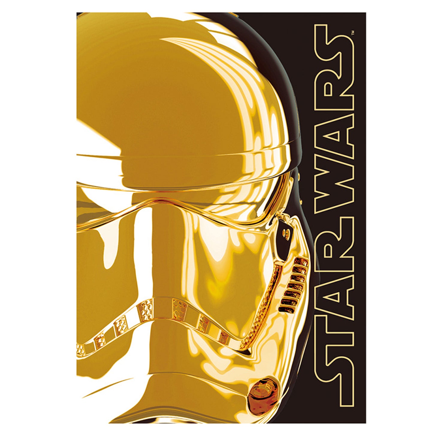 Golden Stormtrooper A7 memo pad with embossed metallic design – Star Wars: The Last Jedi