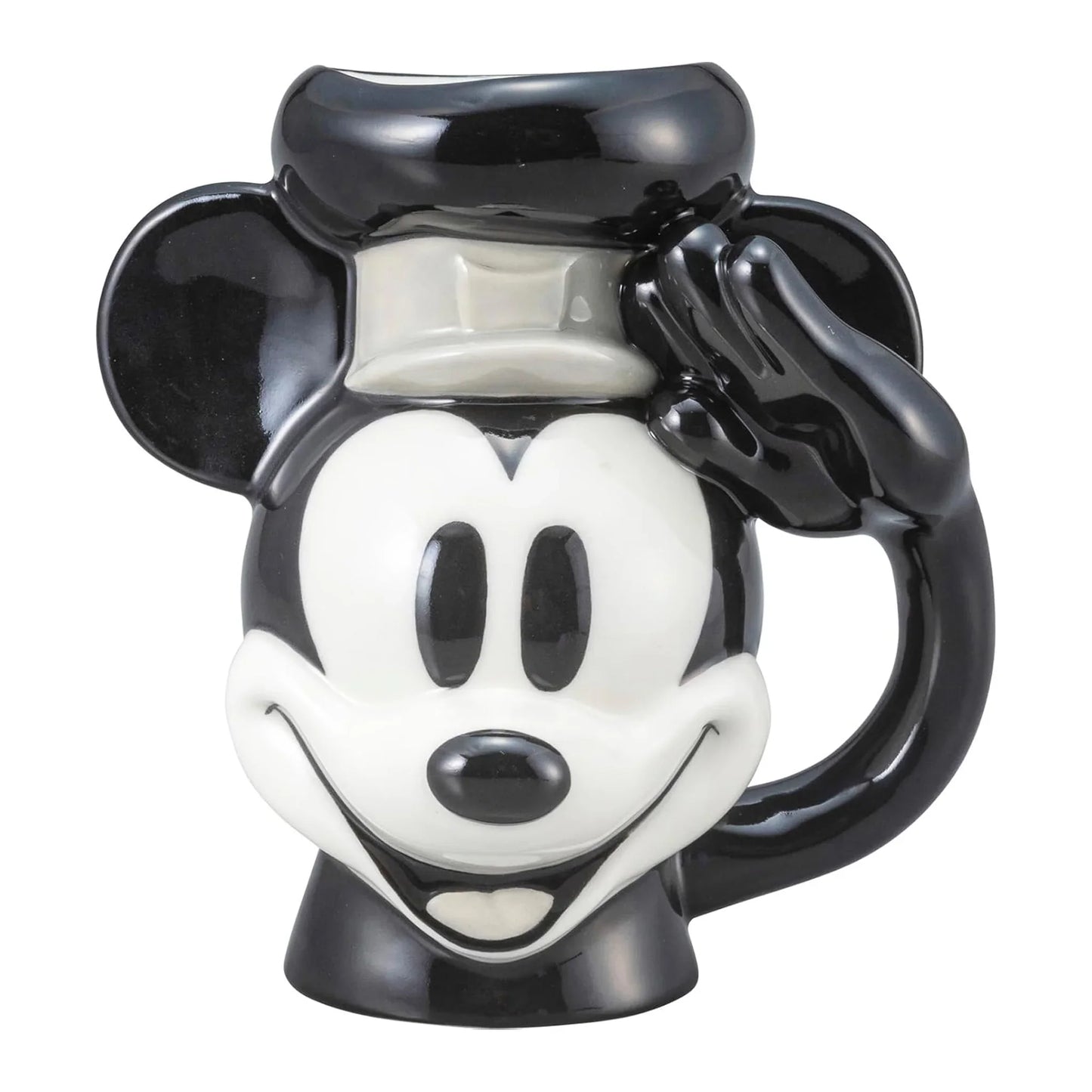 Disney D100 Steamboat Willie 3D Mug – Mickey Mouse vintage ceramic collector’s cup in commemorative box