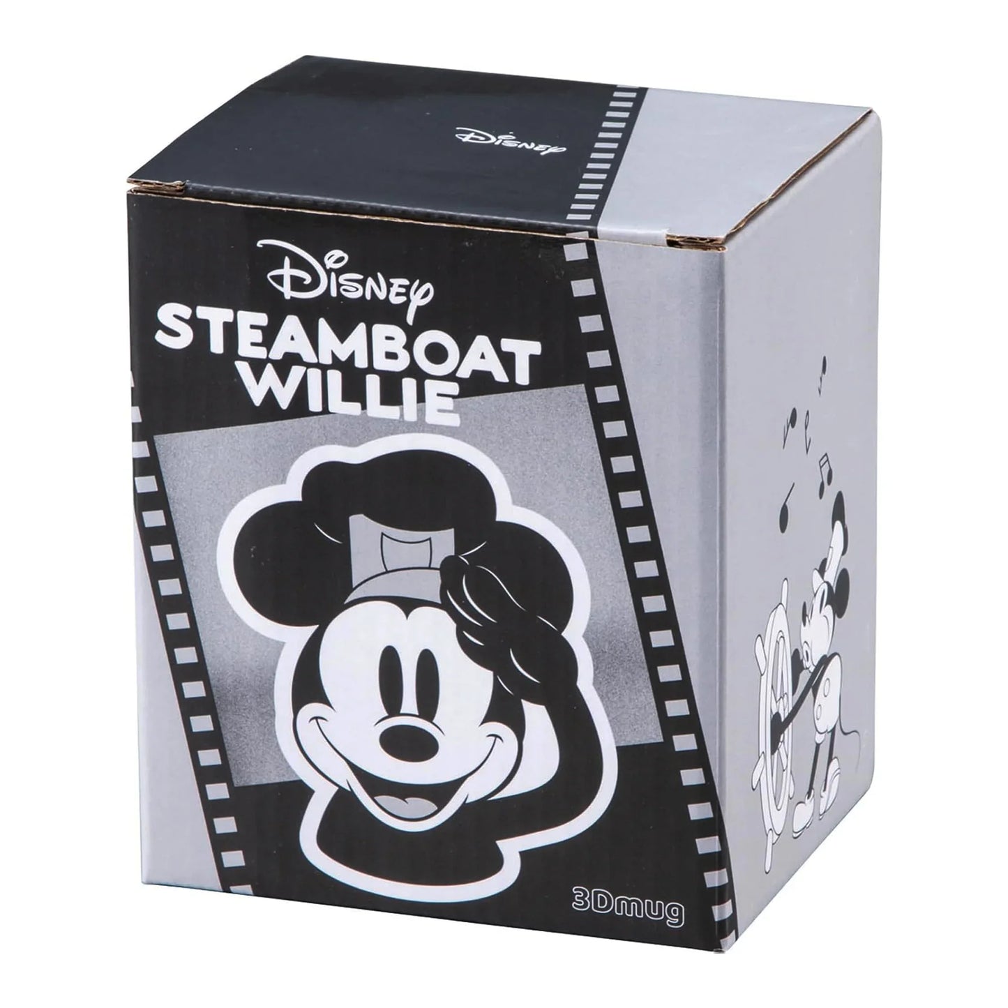Disney D100 Steamboat Willie 3D Mug – Mickey Mouse vintage ceramic collector’s cup in commemorative box