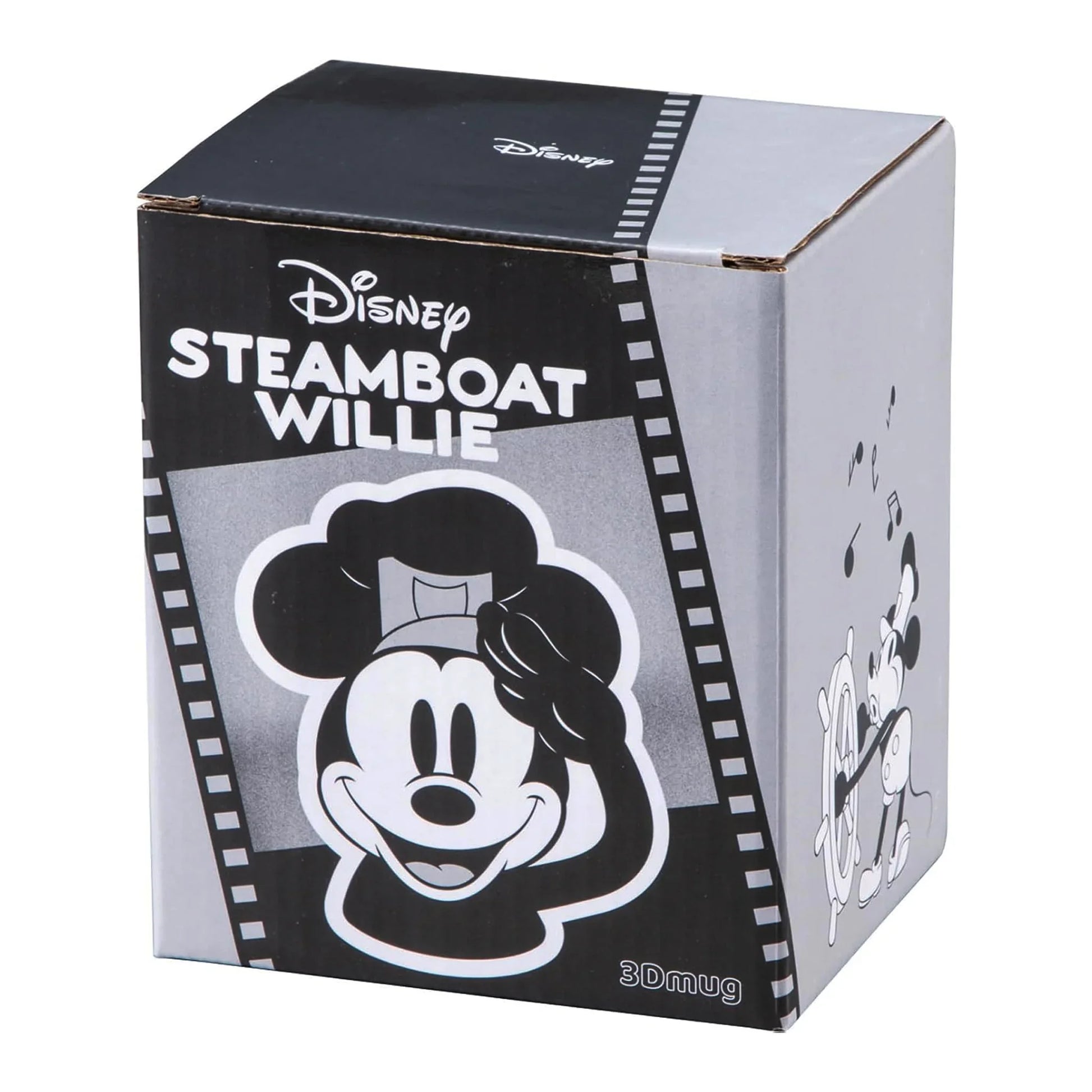 Disney D100 Steamboat Willie 3D Mug – Mickey Mouse vintage ceramic collector’s cup in commemorative box