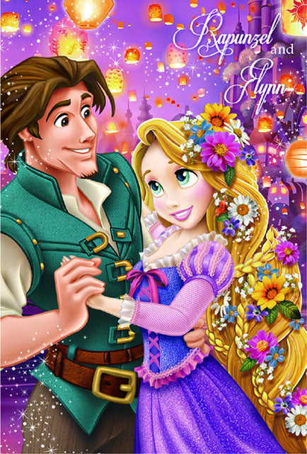 Disney Princess Rapunzel and Flynn 3D Lenticular Card - Miss Girlie Girl