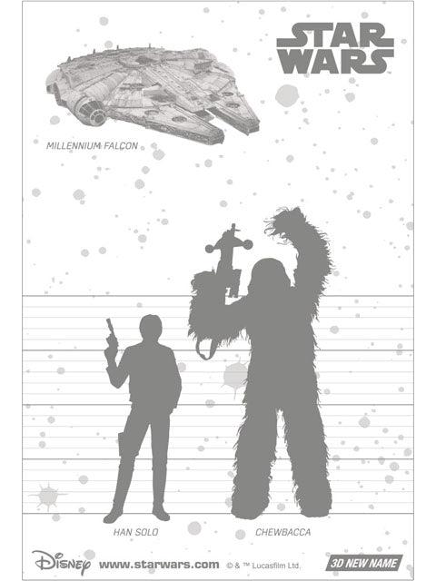 STAR WARS Long Time Buddies 3D Lenticular Card - Miss Girlie Girl