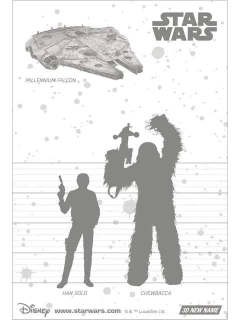 STAR WARS Long Time Buddies 3D Lenticular Card by Daigo