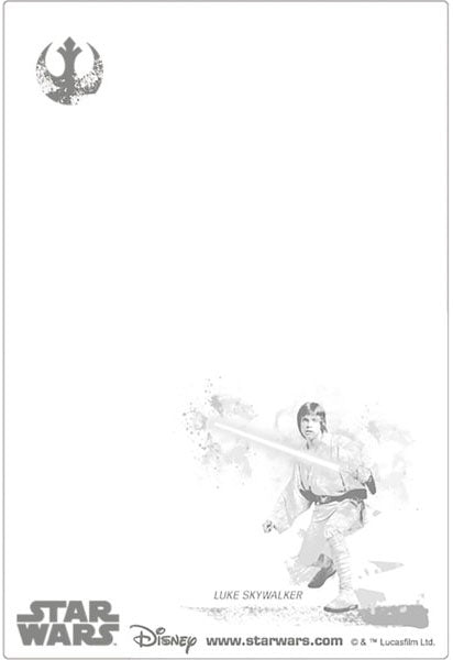 STAR WARS Luke-Jedi 3D Lenticular Card - Miss Girlie Girl