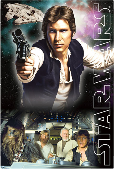 STAR WARS Han Solo 3D Lenticular Card - Miss Girlie Girl