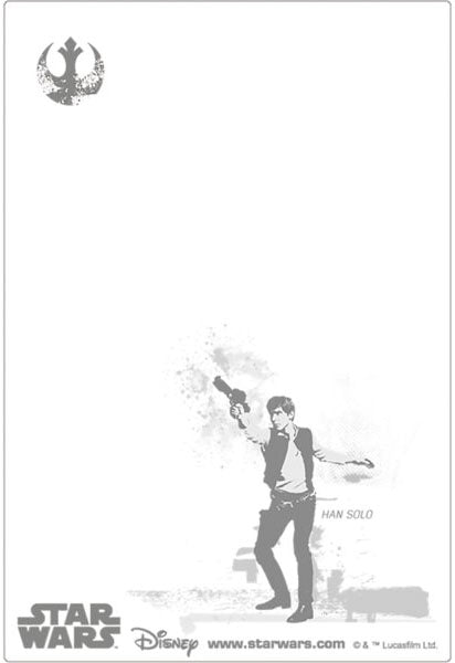 STAR WARS Han Solo 3D Lenticular Card - Miss Girlie Girl