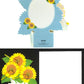 Sunflower Honeycomb Pop Up Decorative Greeting Card - Miss Girlie Girl