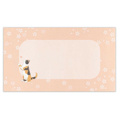Cat & Cherry Blossoms 3D Pop-Up Card – Made in Japan, Gold Foil Sakura Design - Miss Girlie Girl
