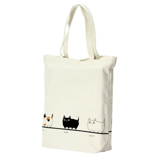 3 Cat Brothers Marching Cats Tote – Front View