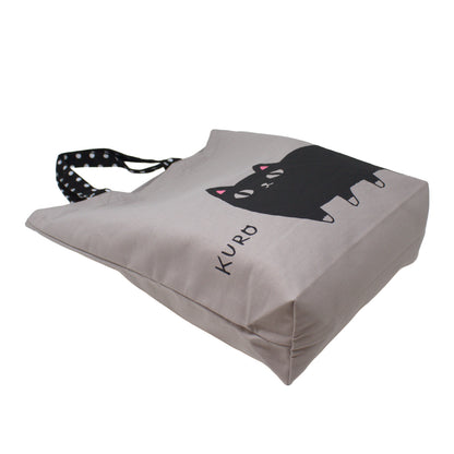 Size comparison of 3 Cat Brothers KURO canvas tote – fits letter-size documents vertically