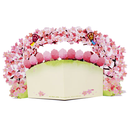 🌸Cherry Blossom 3D Pop-Up Card – Cat Picnic Under Sakura Trees - Miss Girlie Girl