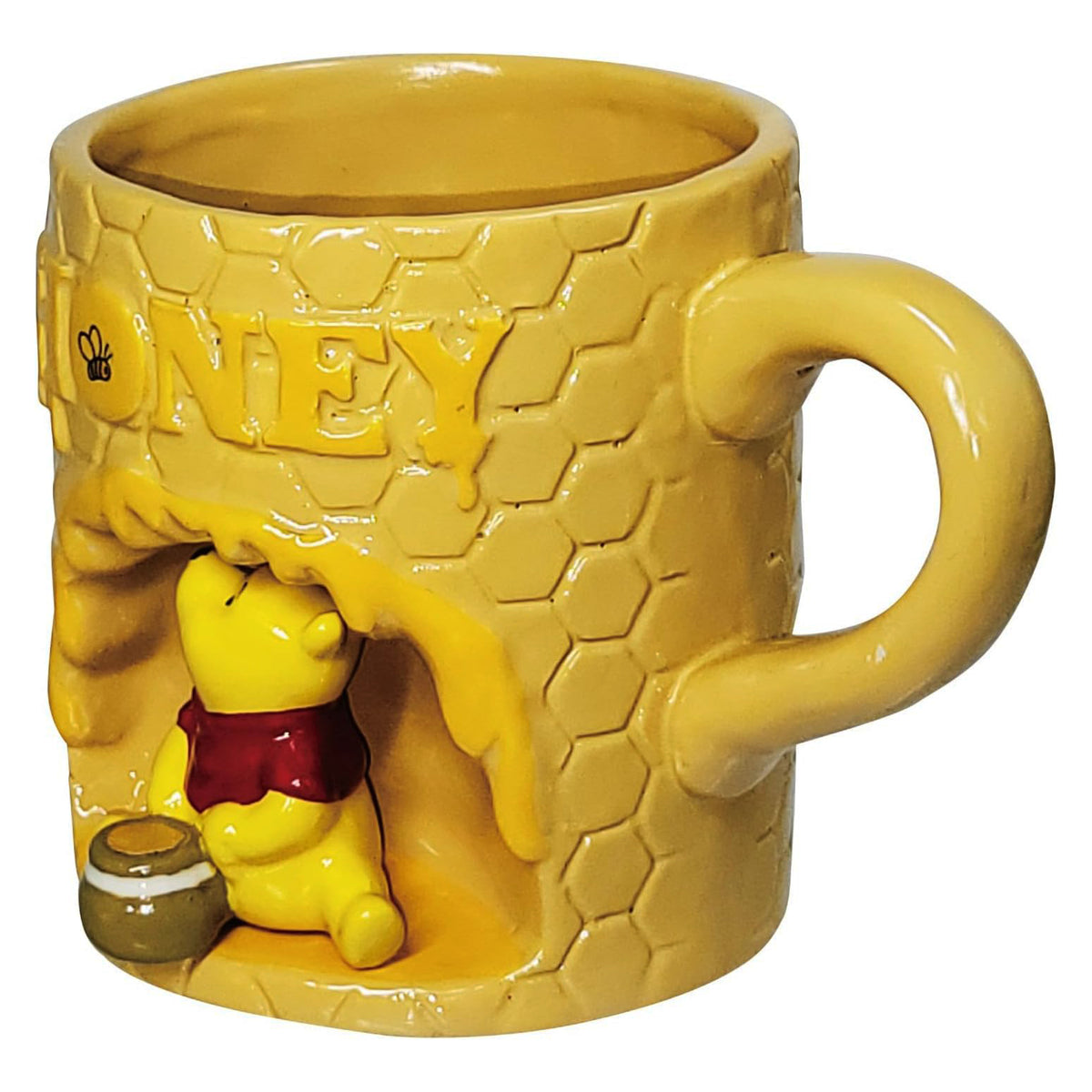 Disney Winnie the Pooh Honeycomb 3D Mug – Porcelain Cup by SUNART by SUNART