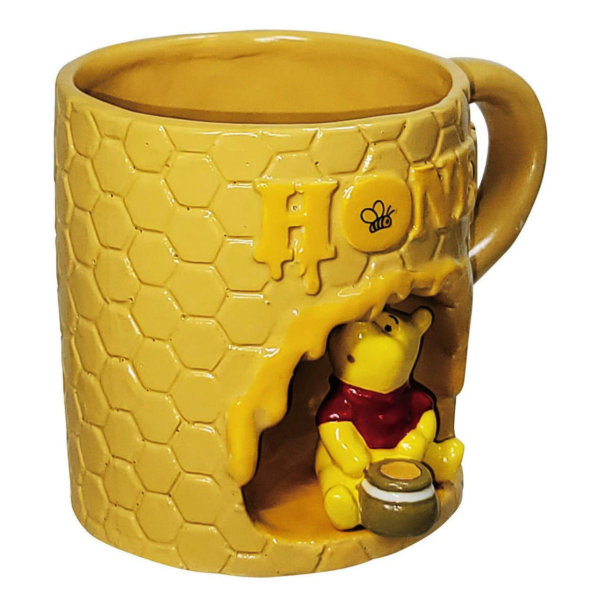 Disney Winnie the Pooh Honeycomb 3D Mug – Porcelain Cup by SUNART by SUNART