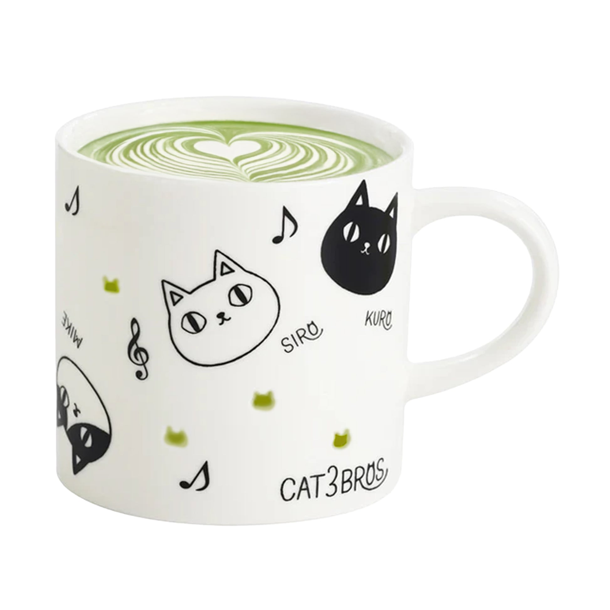Firefly Carved Cat Mug – 3 Cat Brothers Face Openwork Porcelain by AI Co. Ltd.
