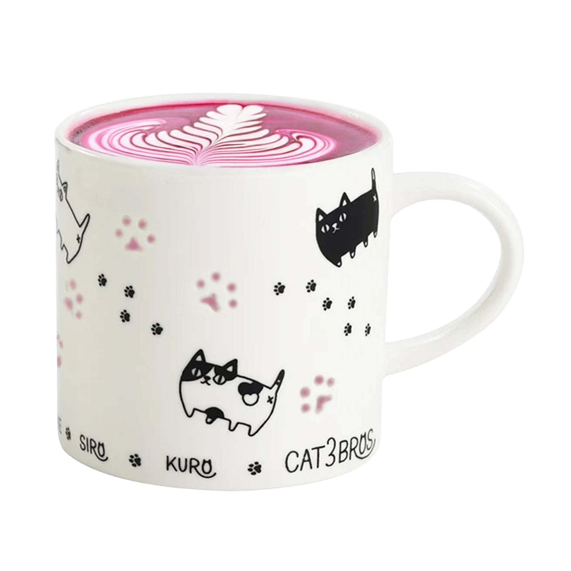 Firefly Carved Cat Mug – 3 Cat Brothers Marching Openwork Porcelain by AI Co. Ltd.