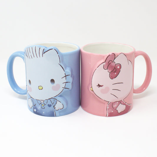 Hello Kitty & Dear Daniel Mug Set – Porcelain Pair with Gift Box – Sanrio Official 2024