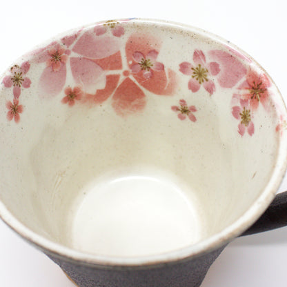 Mino Ware Mai Sakura Mug – Pink Cherry Blossom Japanese Pottery
