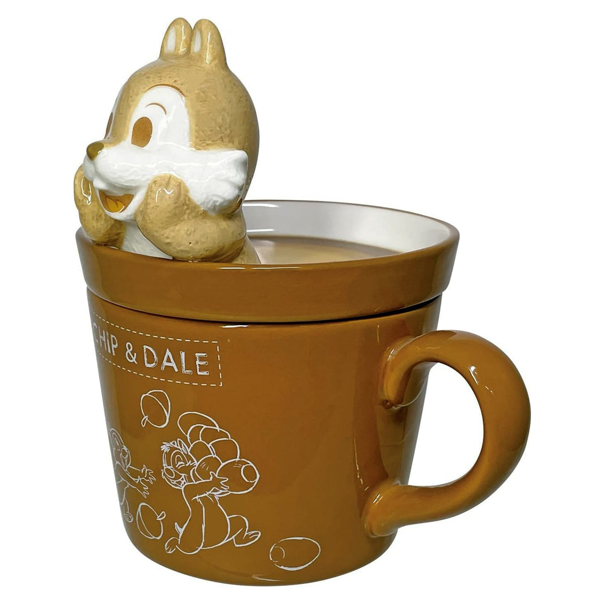 Disney Chip 'n Dale Latte Art Mug with 3D Chip Lid – SUNART by SUNART