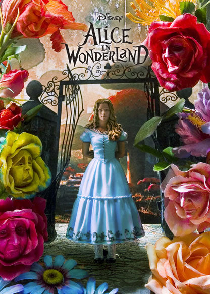 Disney Alice's Adventures in Wonderland 3D Lenticular Greeting Card - Miss Girlie Girl