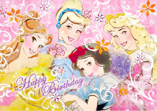 Disney Sweet Princess Birthday 3D Lenticular Card - Miss Girlie Girl