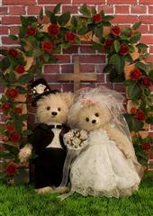 Wedding Teddy Bears 3D Lenticular Greeting Card - Miss Girlie Girl