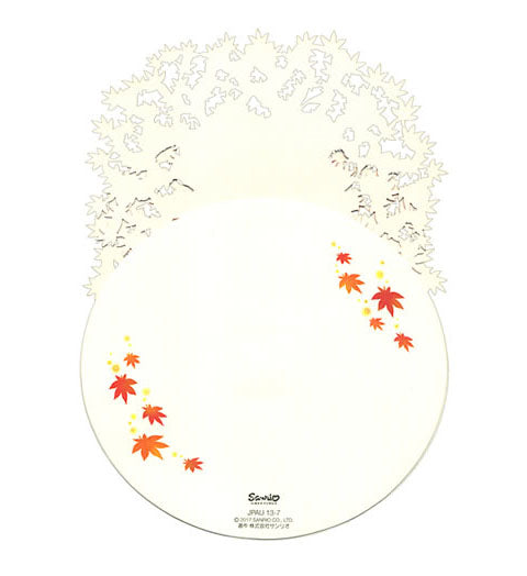 Laser Cut Autumn Blossom with Cat Multipurpose Pop Up Greeting Card - Miss Girlie Girl