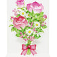 Pink Roses Bouquet For You Pop Up 3D Greeting Card - Miss Girlie Girl