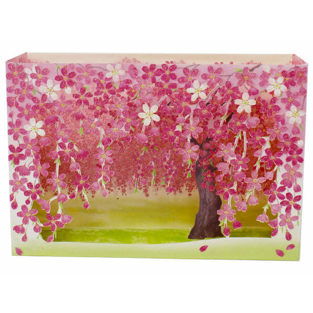 Cherry Blossom Tree Box Pop Up Decorative Greeting Card - Miss Girlie Girl