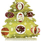 Golden Christmas Tree Pop Up Decorative Greeting Card - Miss Girlie Girl
