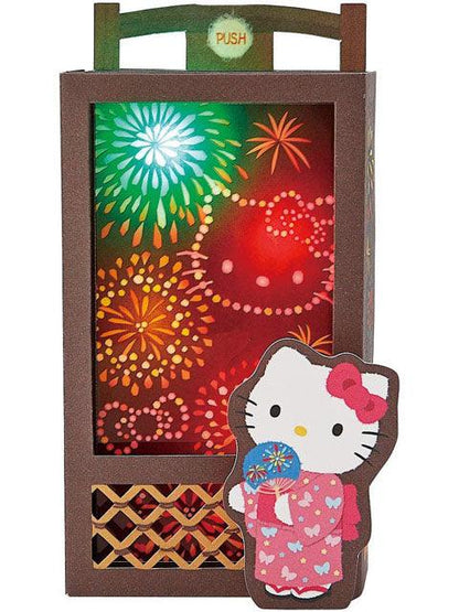 Hello Kitty Fireworks Lights and Sound Pop Up Card - Miss Girlie Girl
